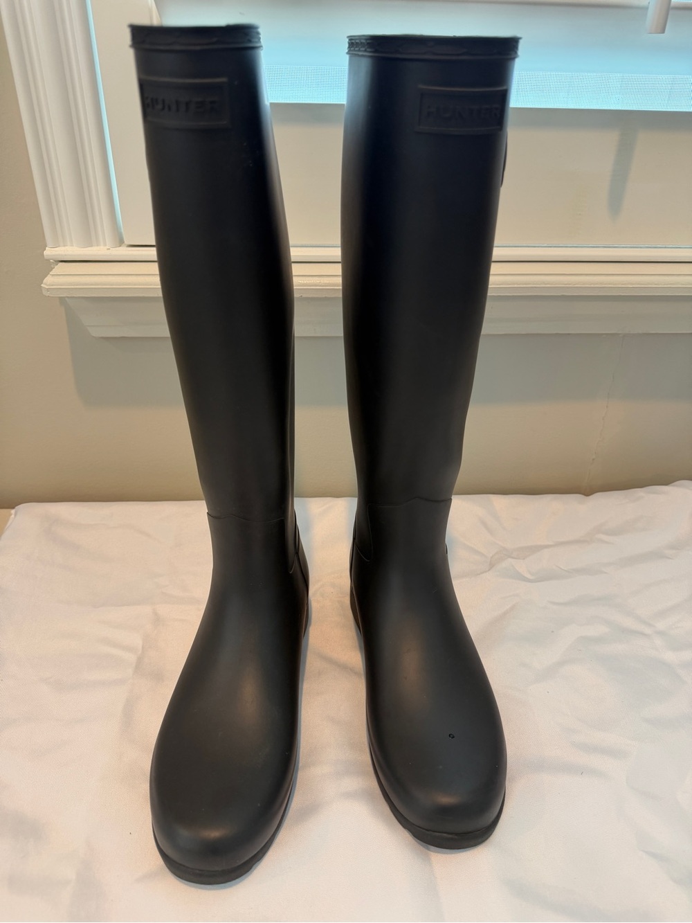 Hunter Matte Black Tall Women's Rain Boots
